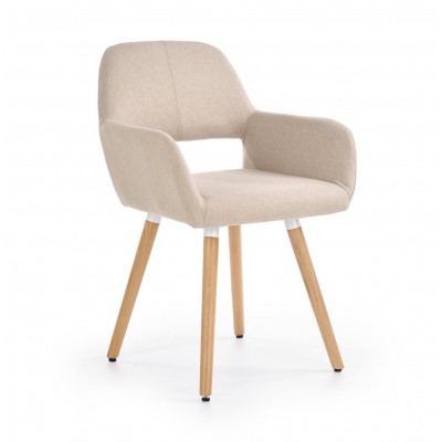 Стул HALMAR K283 бежевый/натуральный